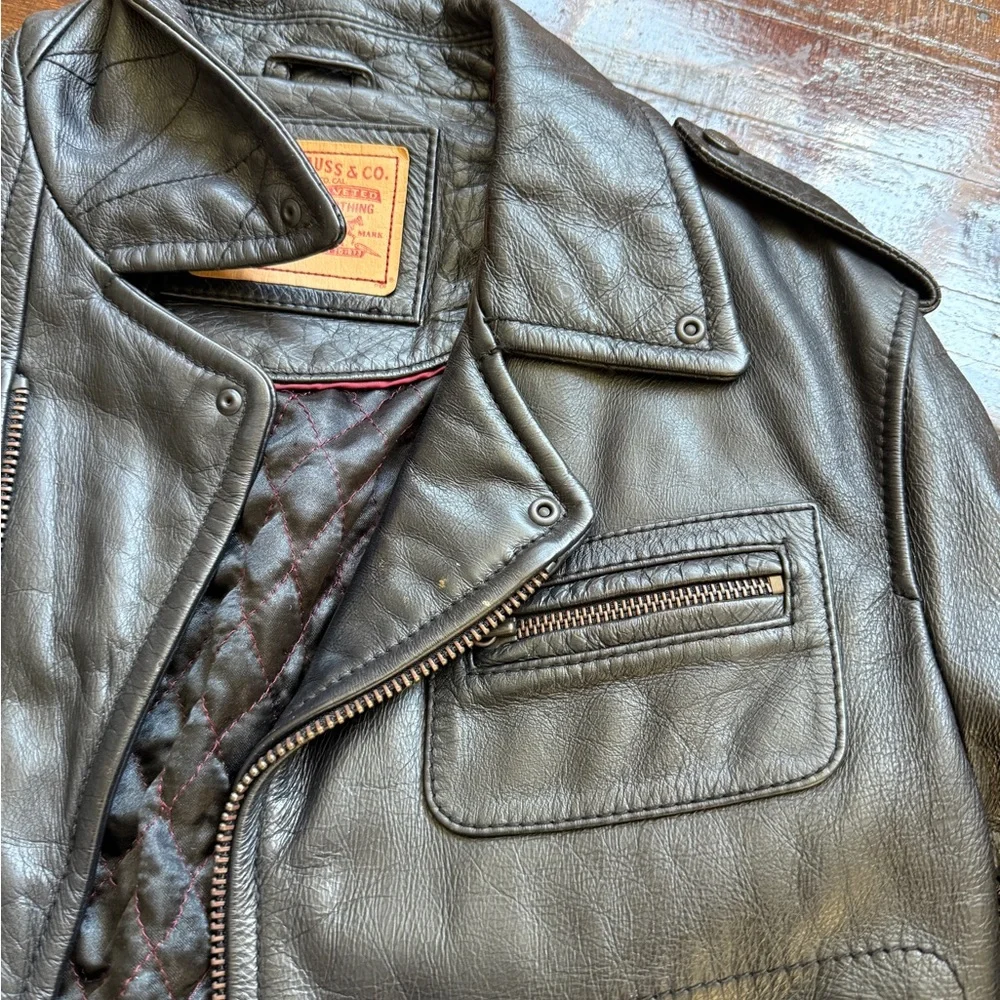 LEVI’S vintage leather biker jacket - Picture 7 of 10